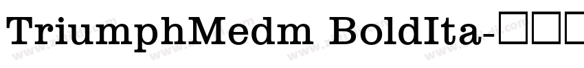 TriumphMedm BoldIta字体转换